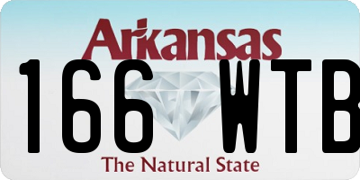 AR license plate 166WTB