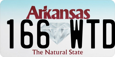 AR license plate 166WTD