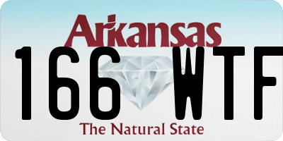 AR license plate 166WTF