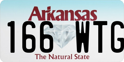 AR license plate 166WTG