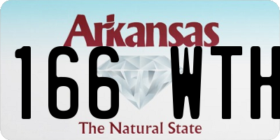 AR license plate 166WTH