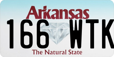 AR license plate 166WTK
