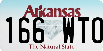AR license plate 166WTO