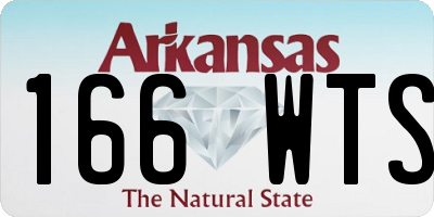 AR license plate 166WTS