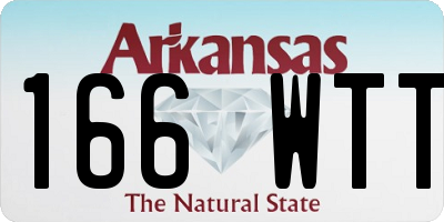 AR license plate 166WTT