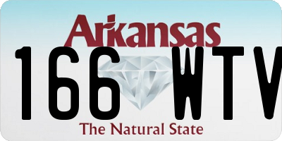 AR license plate 166WTV