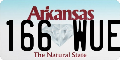 AR license plate 166WUE