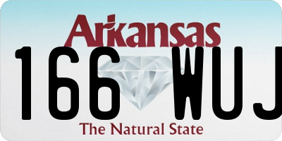 AR license plate 166WUJ