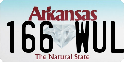 AR license plate 166WUL