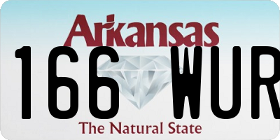 AR license plate 166WUR