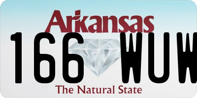 AR license plate 166WUW