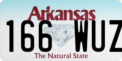 AR license plate 166WUZ