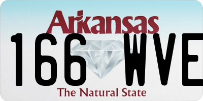 AR license plate 166WVE