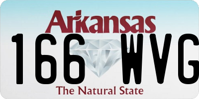 AR license plate 166WVG
