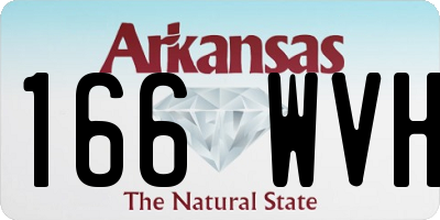 AR license plate 166WVH