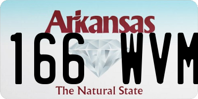 AR license plate 166WVM