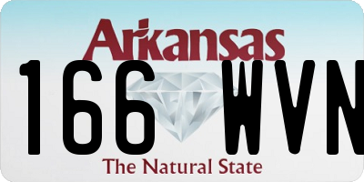 AR license plate 166WVN