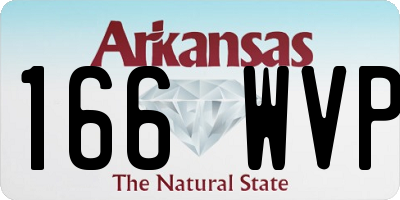AR license plate 166WVP
