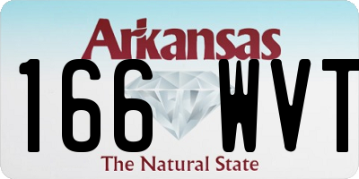 AR license plate 166WVT