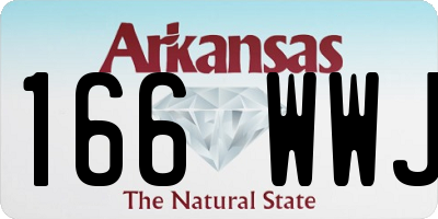 AR license plate 166WWJ