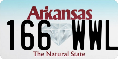 AR license plate 166WWL