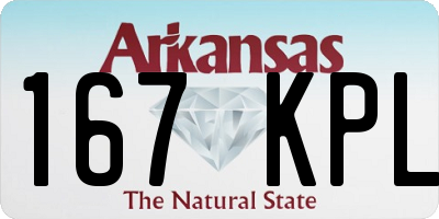 AR license plate 167KPL