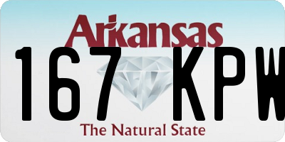 AR license plate 167KPW