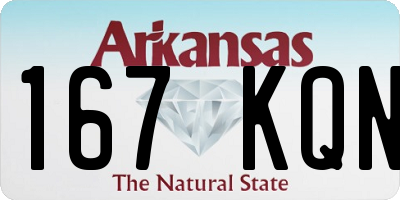 AR license plate 167KQN