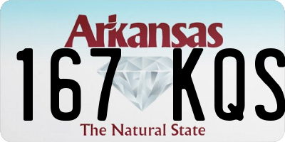 AR license plate 167KQS