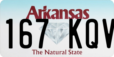AR license plate 167KQV