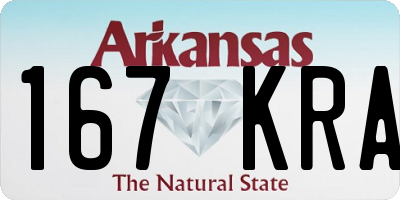 AR license plate 167KRA