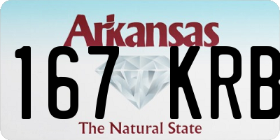 AR license plate 167KRB