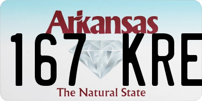 AR license plate 167KRE