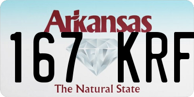 AR license plate 167KRF