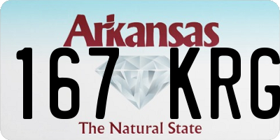 AR license plate 167KRG