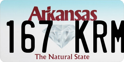 AR license plate 167KRM