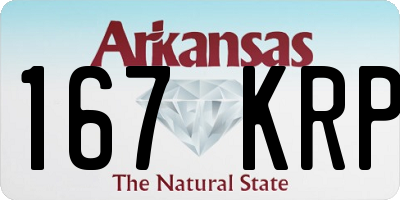 AR license plate 167KRP