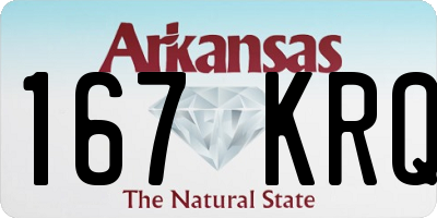 AR license plate 167KRQ