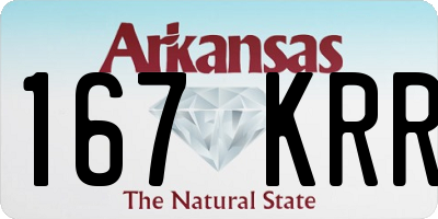 AR license plate 167KRR