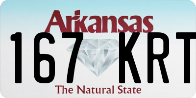 AR license plate 167KRT