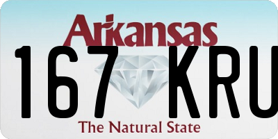 AR license plate 167KRU