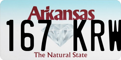 AR license plate 167KRW