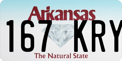 AR license plate 167KRY