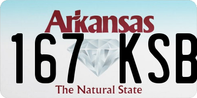 AR license plate 167KSB