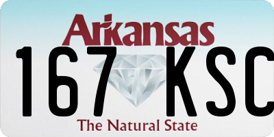 AR license plate 167KSC