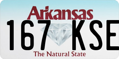 AR license plate 167KSE