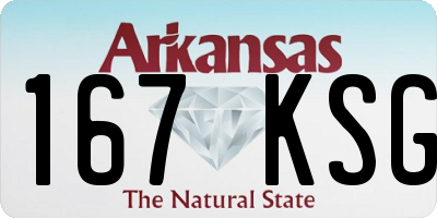 AR license plate 167KSG