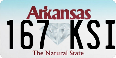 AR license plate 167KSI