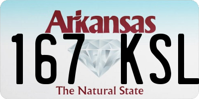 AR license plate 167KSL