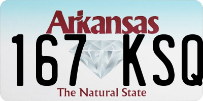 AR license plate 167KSQ
